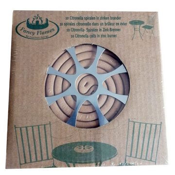 esschert design Nistkasten 10 x Citronella-Spiralen in Blechdose Mückenschutz Insektenschutz Rauchspirale
