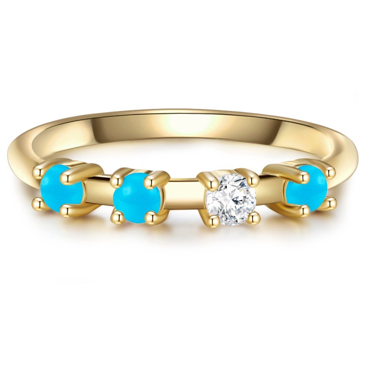 Glanzstücke München Silberring gelbgold, aus Sterling Silber günstig online kaufen