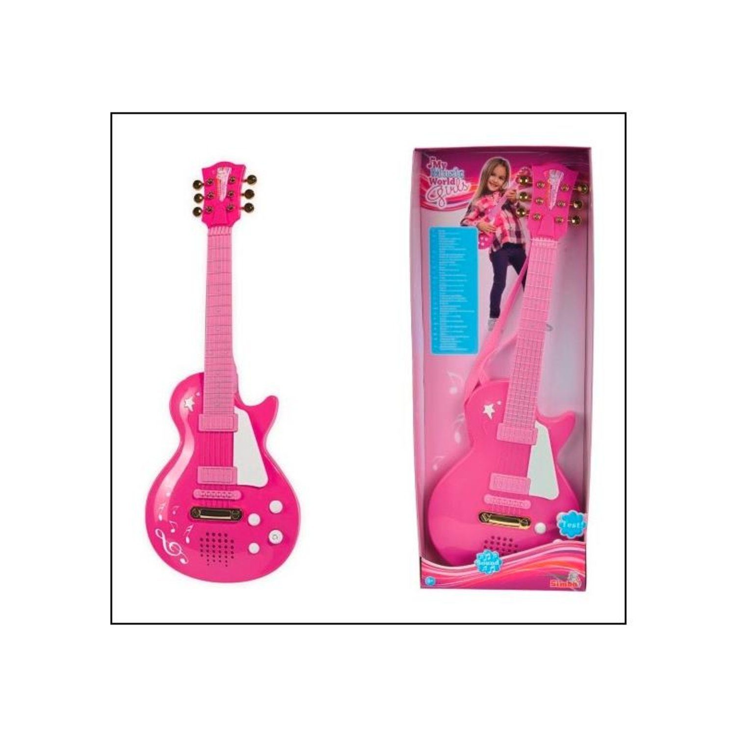 Simba Dickie Spielzeug-Musikinstrument 106830693 My Music World Girls Rockgitarre