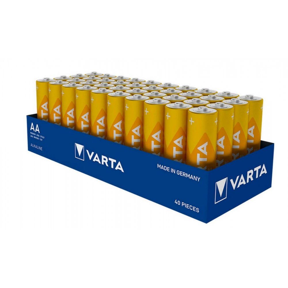 Batterie - VARTA - Longlife Batterie blau/gelb AL Alkaline 40XAA