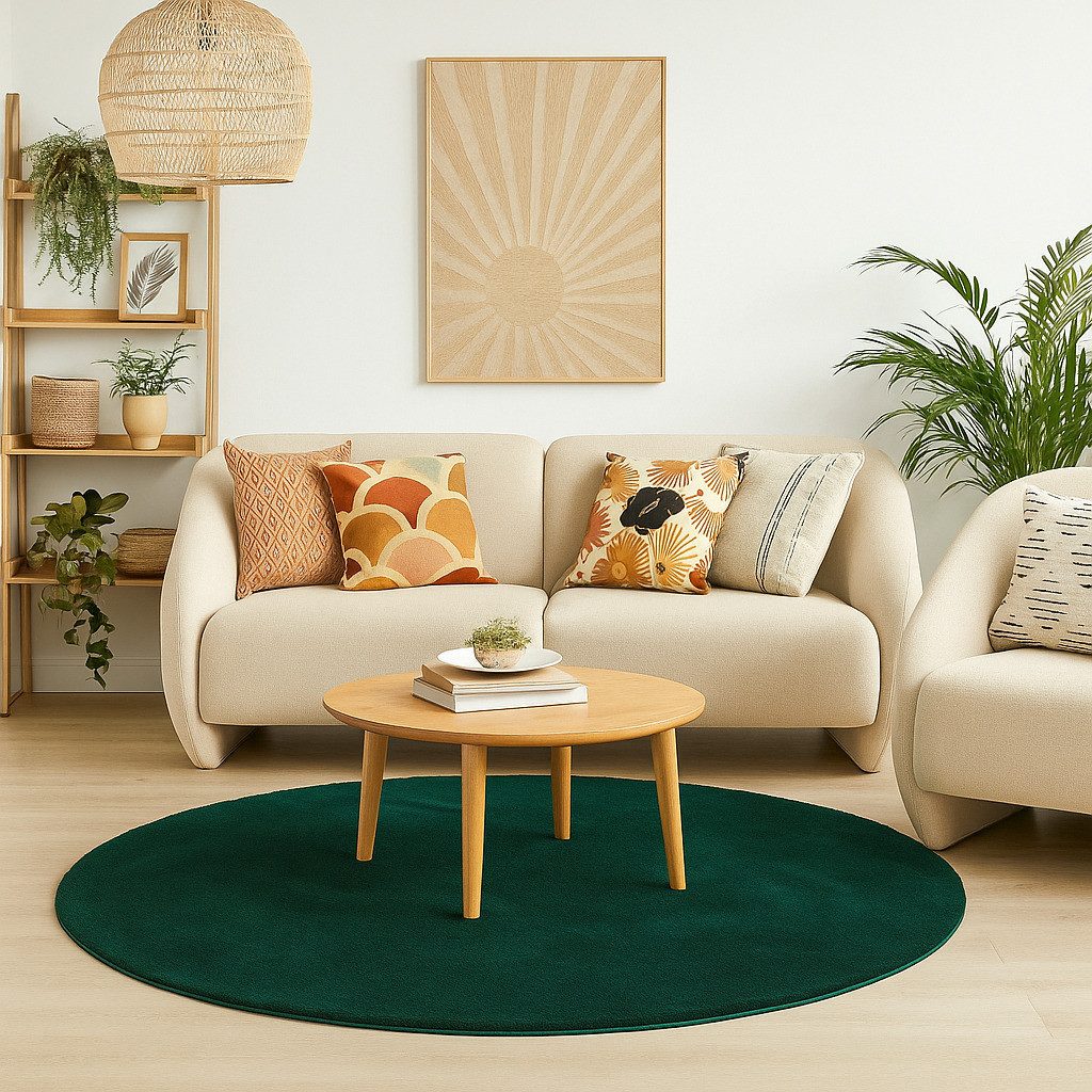 Pergamon Fellteppich Fellteppich Super Soft Pearl Rund, Rund, Höhe: 19 mm