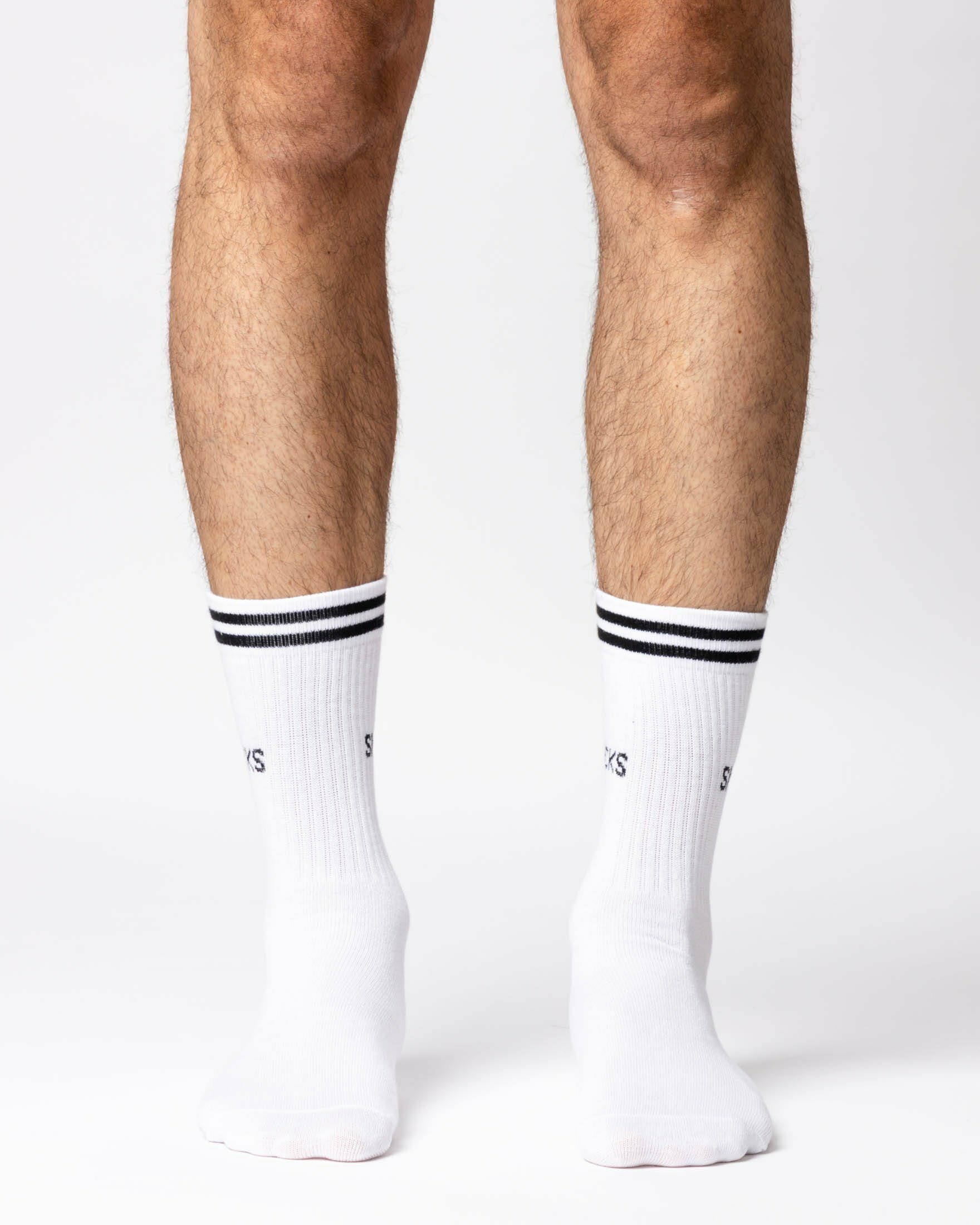 SNOCKS Sportsocken Hohe Tennissocken mit Streifen für Damen & Herren (4-Paar) aus Bio-Baumwolle, stylish für jedes Outfit