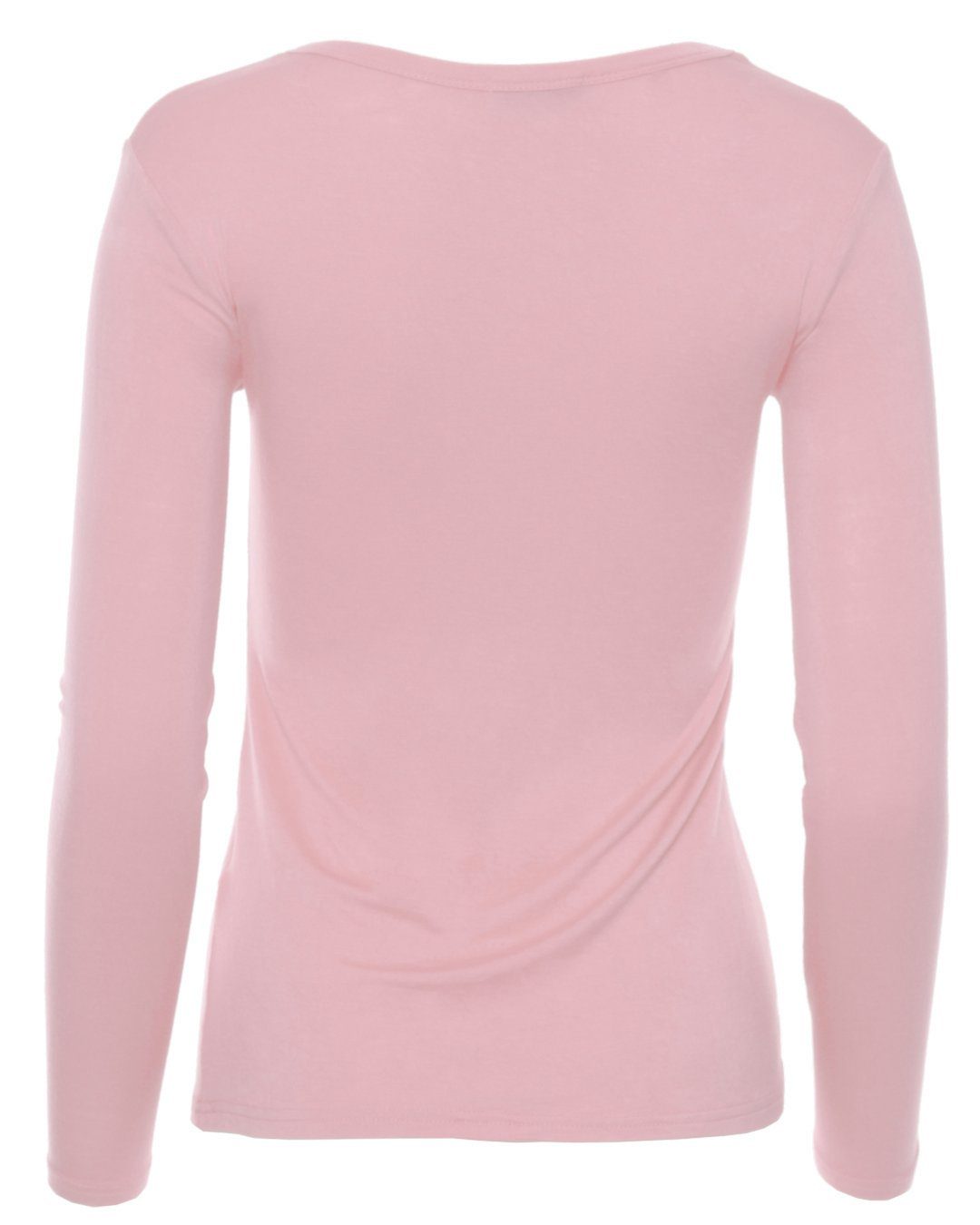 Muse Rundhalsshirt 1093-O Basic Rundhals Langarmshirt Skinny Fit günstig online kaufen