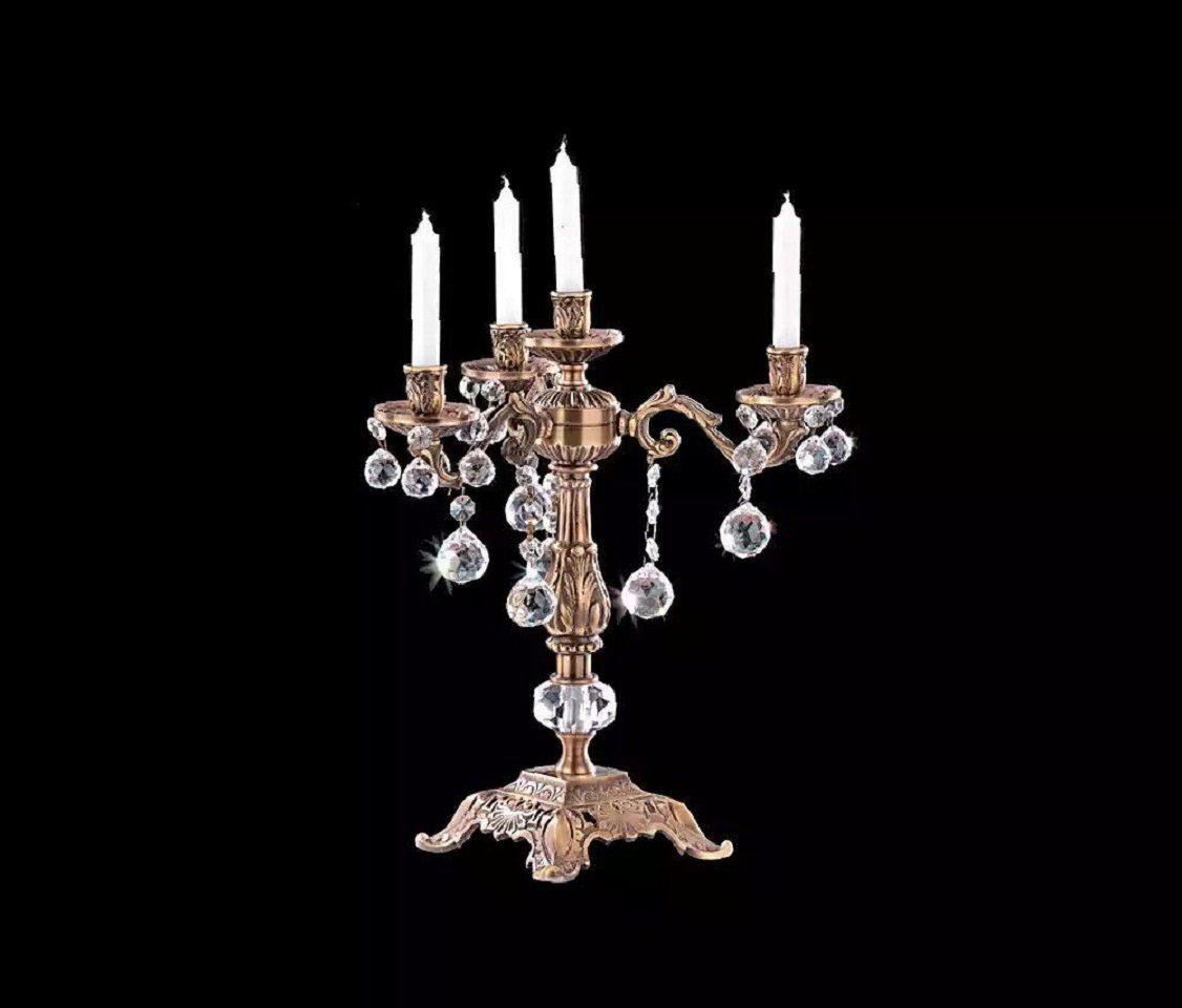 JVmoebel Kerzenleuchter Klassischer Kerzenleuchter Kerzenständer Goldener Kandelaber (1 St., Kerzenleuchter), Made in Europe