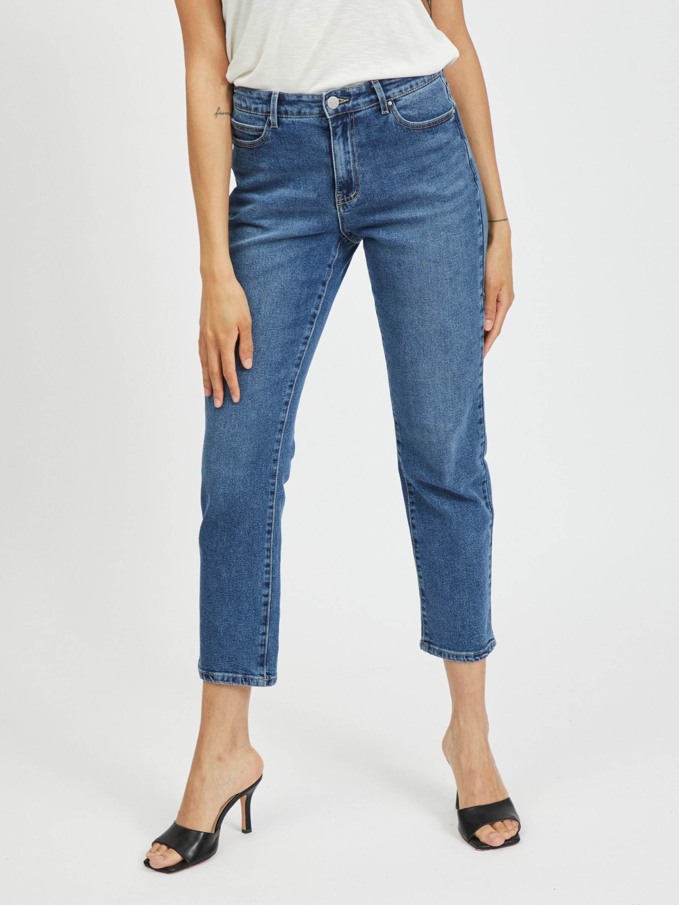 Vila 7/8-Jeans Sommer (1-tlg) Plain/ohne Details