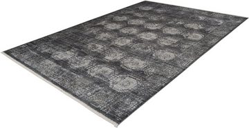 Teppich Mason, Bruno Banani, rechteckig, Höhe: 5 mm, Orient-Dekor, Vintage, mit Bordüre, mit Fransen, robust, pflegeleicht