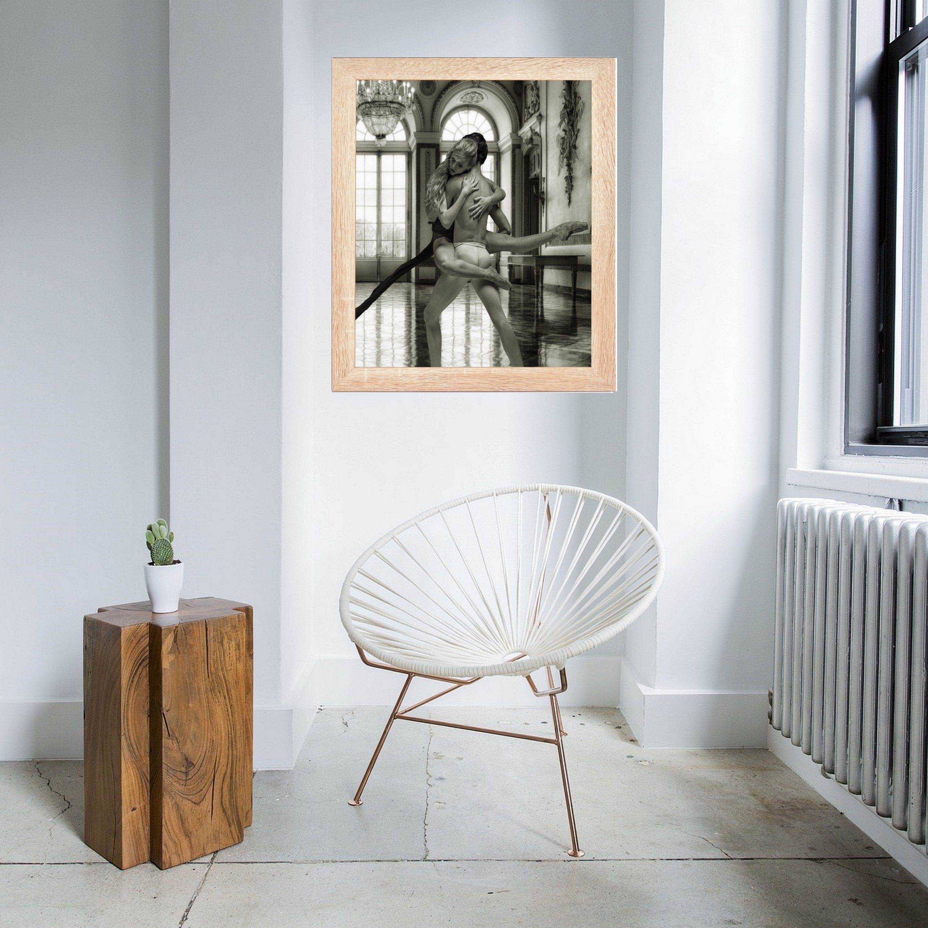 PCH[art] Bilderrahmen Foto Rahmen RIO in 40mm breite mit entspiegeltem Kunstglas, Moderne MDF Holzleiste in 40mm Breite