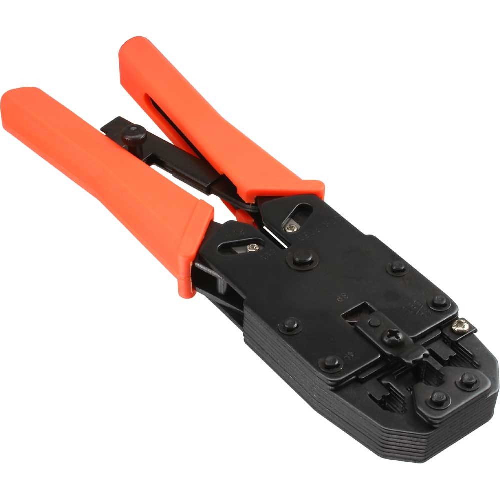 Inline Kabelbinder Modular Crimpzange, für RJ10,11,12,45 und DEC (DSL-Splitter) Stecker