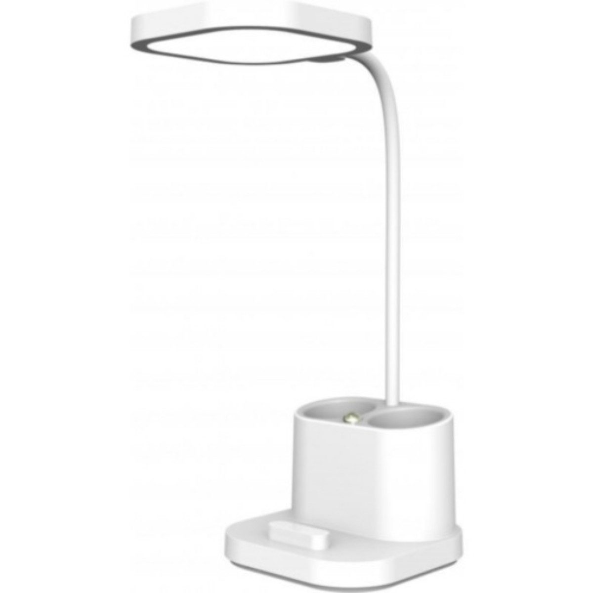 Platinet LED Schreibtischlampe PDL008, Neutralweiß, 4in1, 2400 mAh Akku, 3 Helligkeitsstufen, Handyhalter, USB-Laden