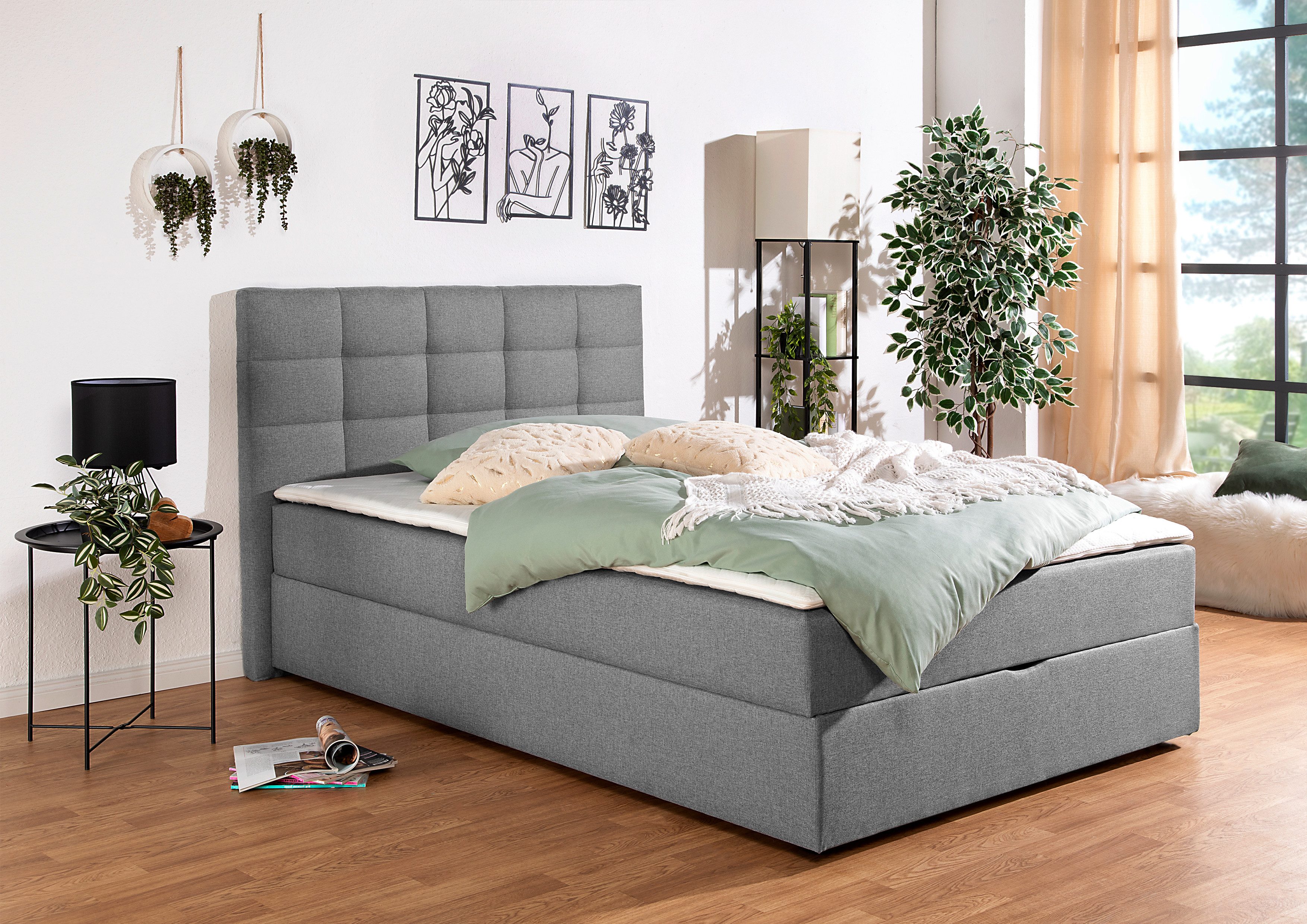 INOSIGN Boxbett Ovalo, wahlweise mit Bettkasten, in H2, H3 & H4 erhältilich