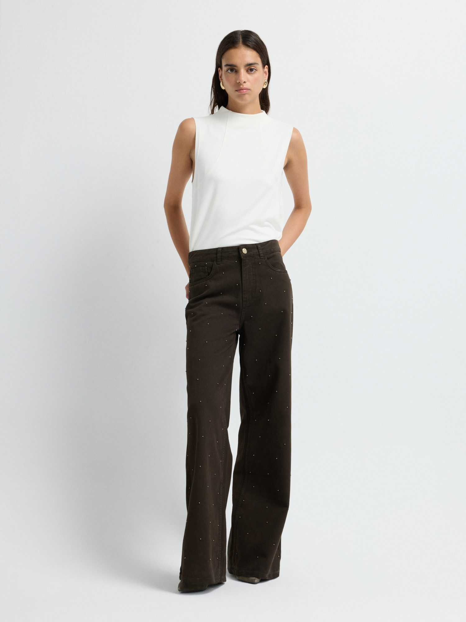 adL Bequeme Jeans Verzierte Jeanshose