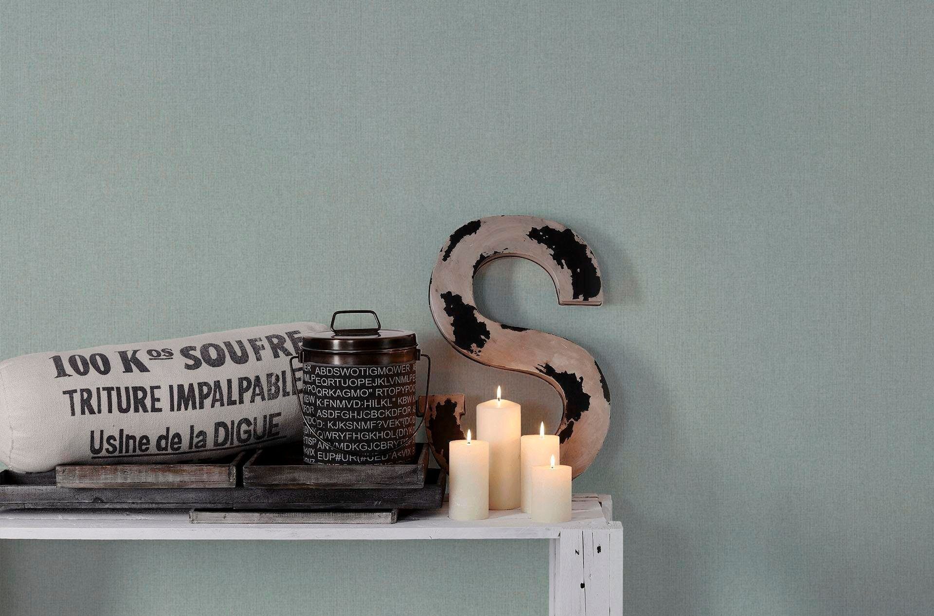 living walls Vliestapete Hygge, leicht strukturiert, einfarbig, uni, unifarben, Uni Tapete einfarbig Tapeten Wohnzimmer Schlafzimmer Küche modern Büro