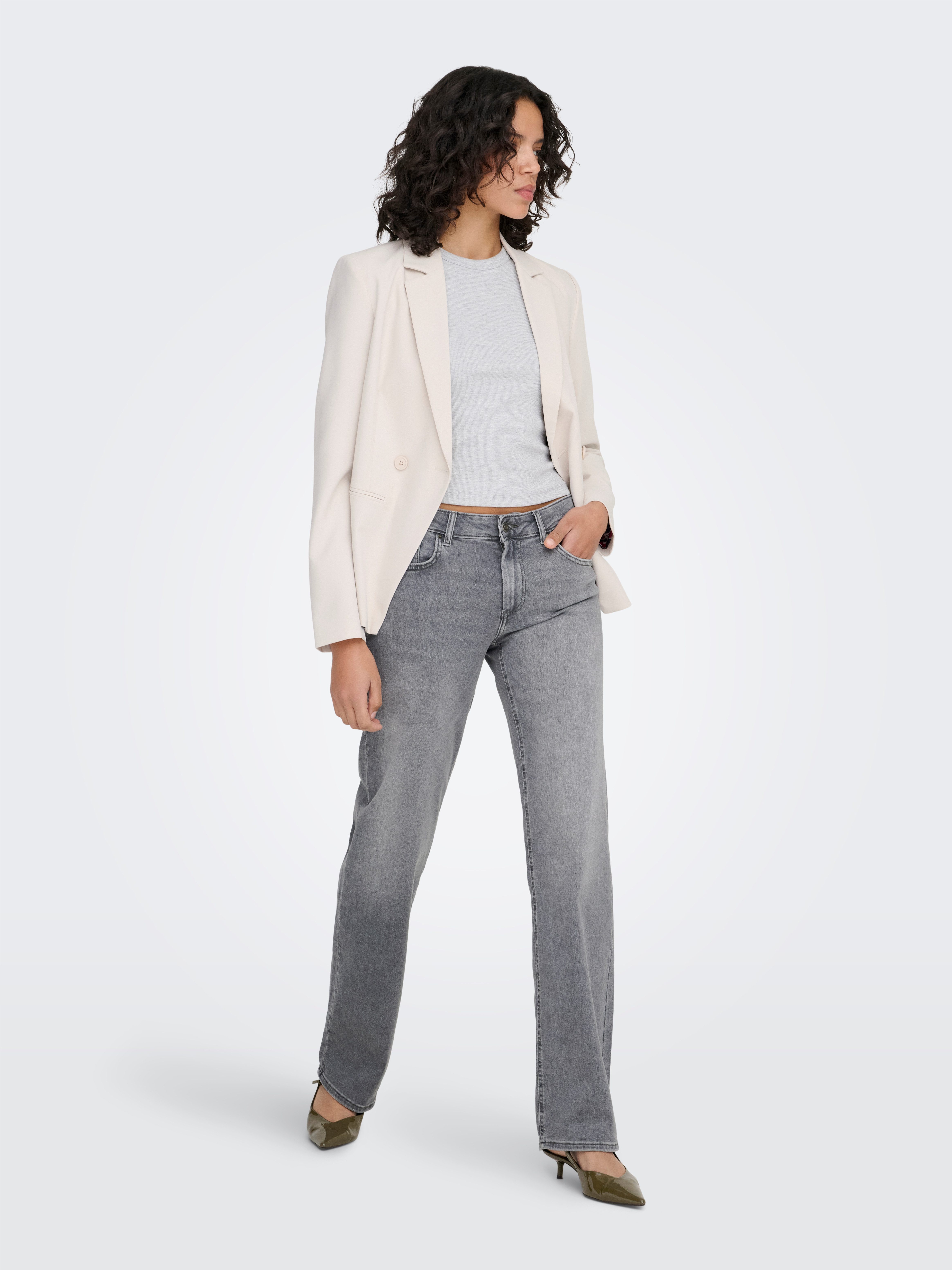 ONLY Straight-Jeans ONLBLUSH MID STRAIGHT DNM TAI0918 NOOS