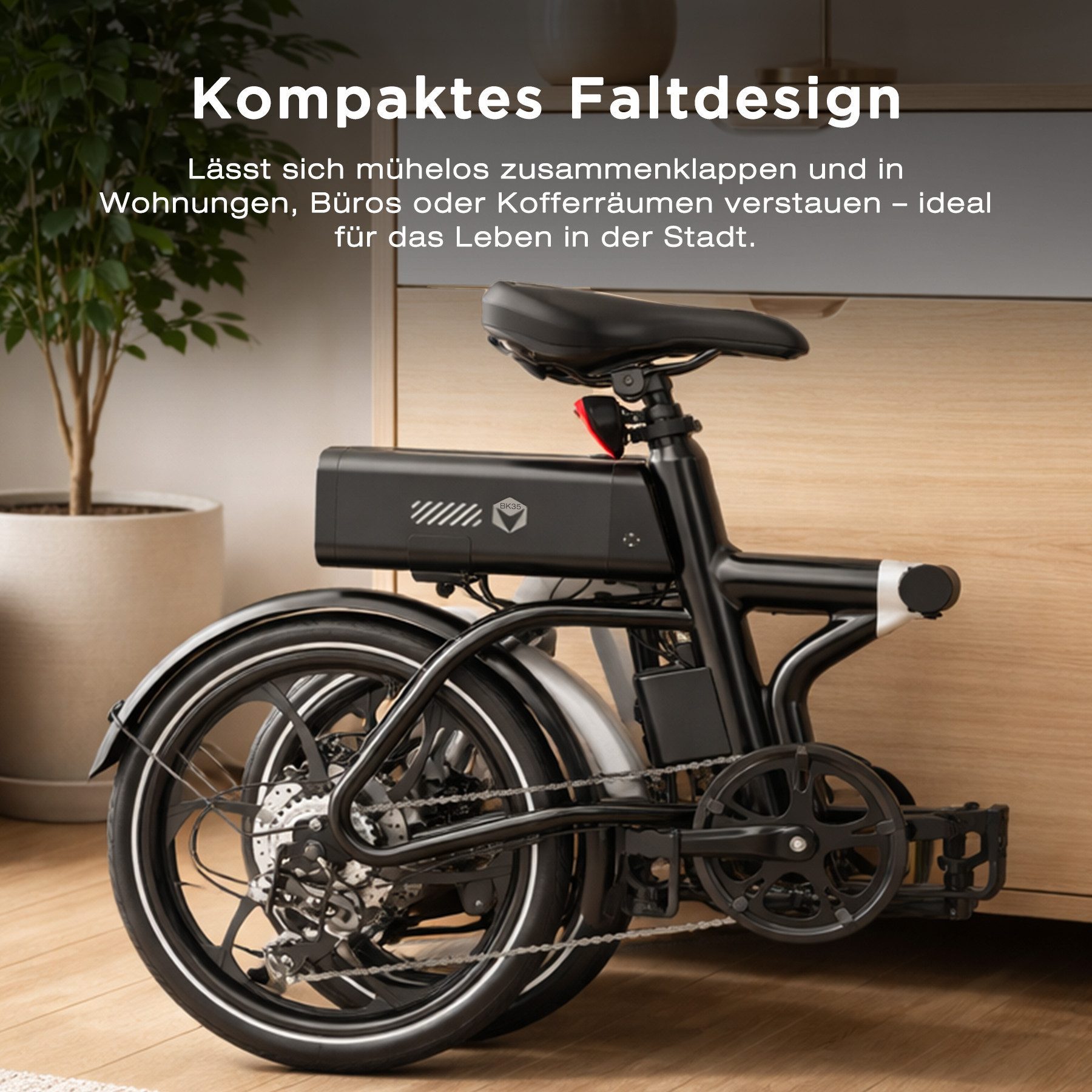 HITWAY E-Bike Faltrad 20 zoll Elektrofahrrad E-Faltrad BK35S, 7 Gang Shimano shimano Schaltwerk, Kettenschaltung, 250W Heckmotor, 324 Wh, APP, Max. 25km/h E-Citybike, Pedelec mit Schloss, Pumpe