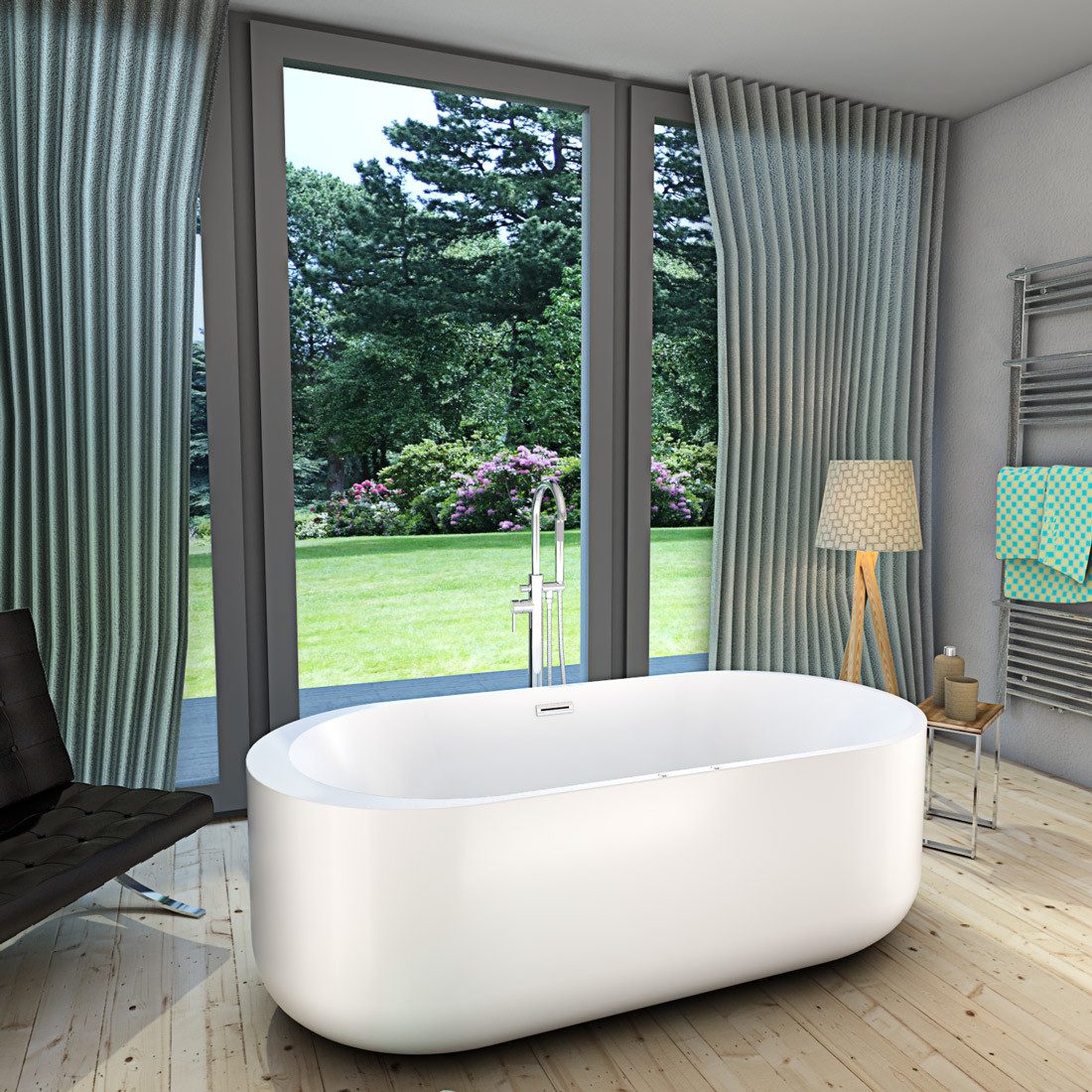 AcquaVapore Whirlpool-Badewanne freistehender Whirlpool F26 170x80cm günstig online kaufen