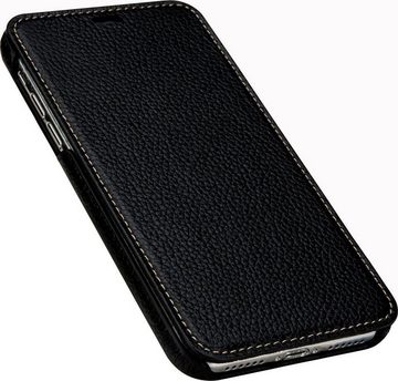 STILGUT Smartphone-Hülle iPhone X/XS Case Book Type aus Leder ohne Clip für Linkshänder 14,73 cm (5,8 Zoll)