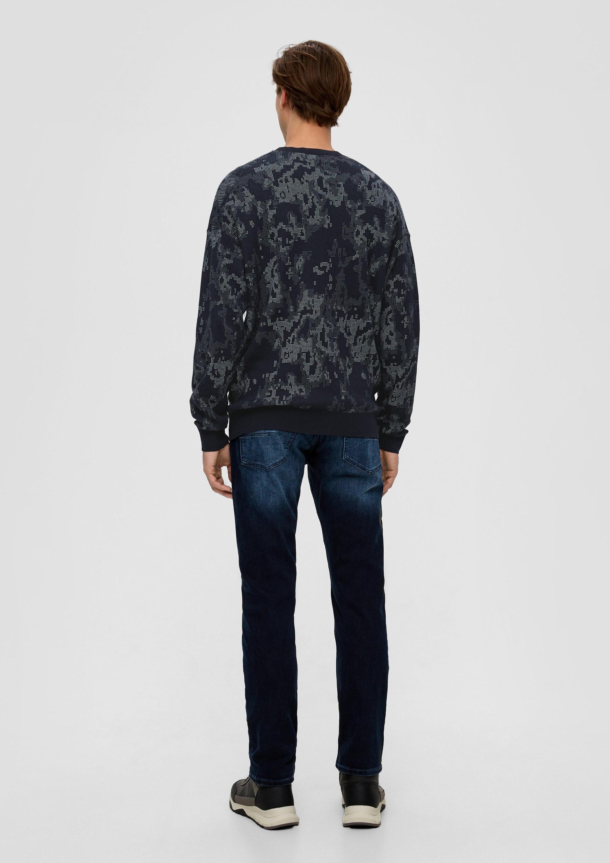 s.Oliver Longpullover Strickpullover Pullover aus Baumwolle