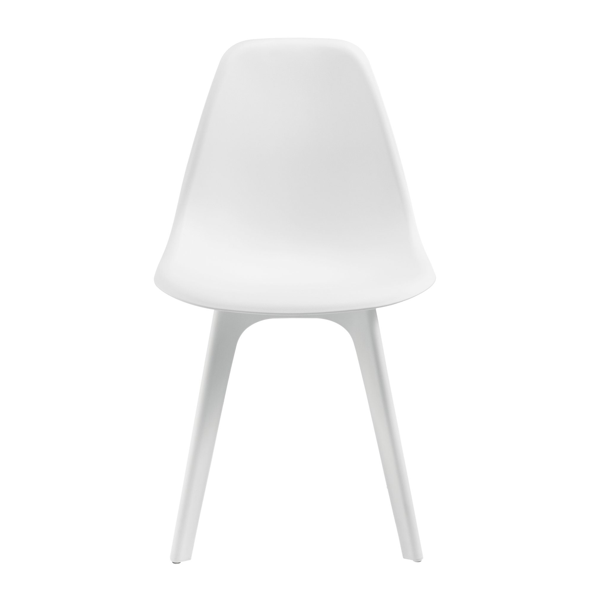 en.casa Esszimmerstuhl (4er Set), »Brevik« Kunststoff Weiß günstig online kaufen