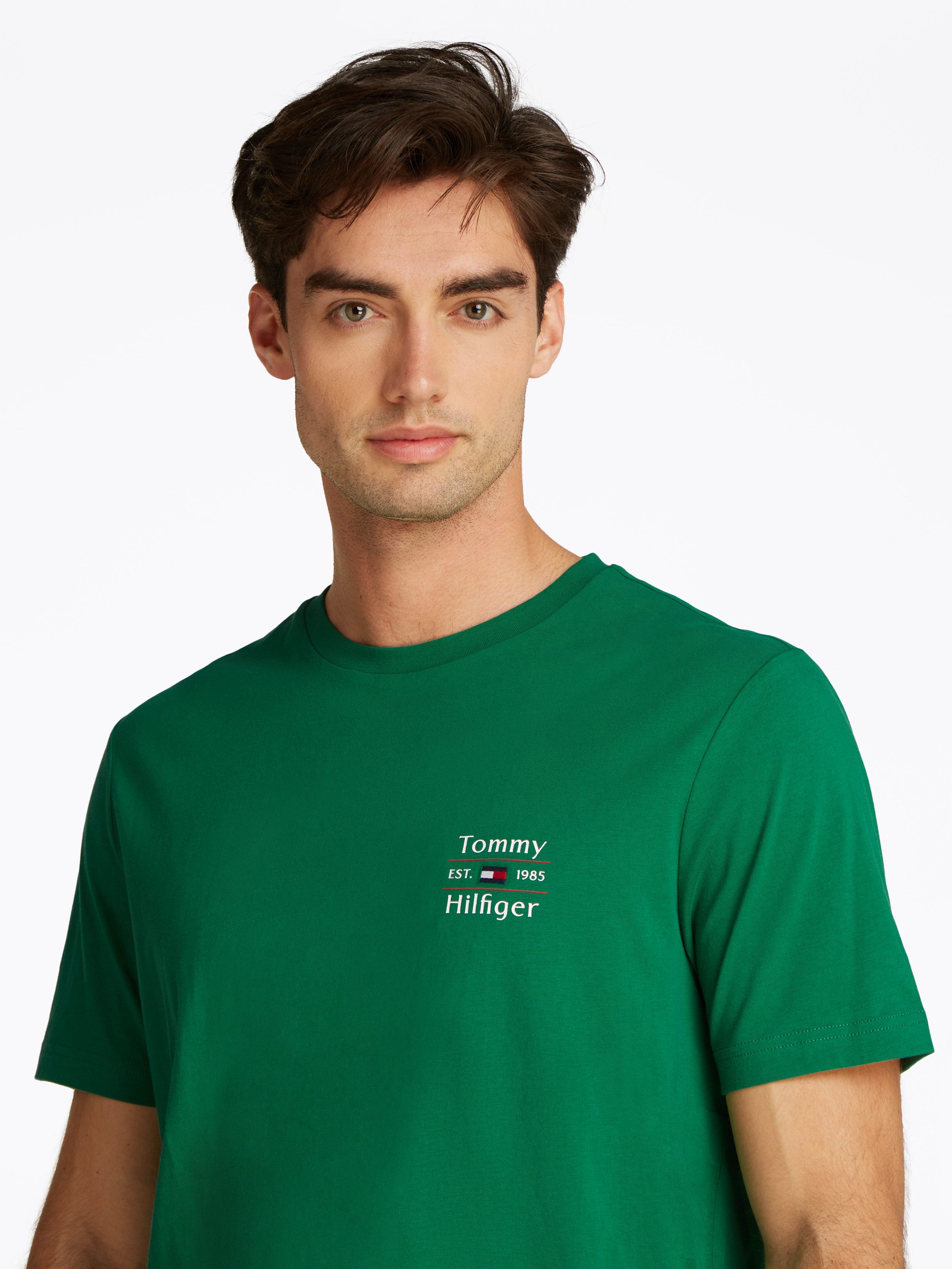 Tommy Hilfiger Rundhalsshirt HILFIGER STACK TEE günstig online kaufen