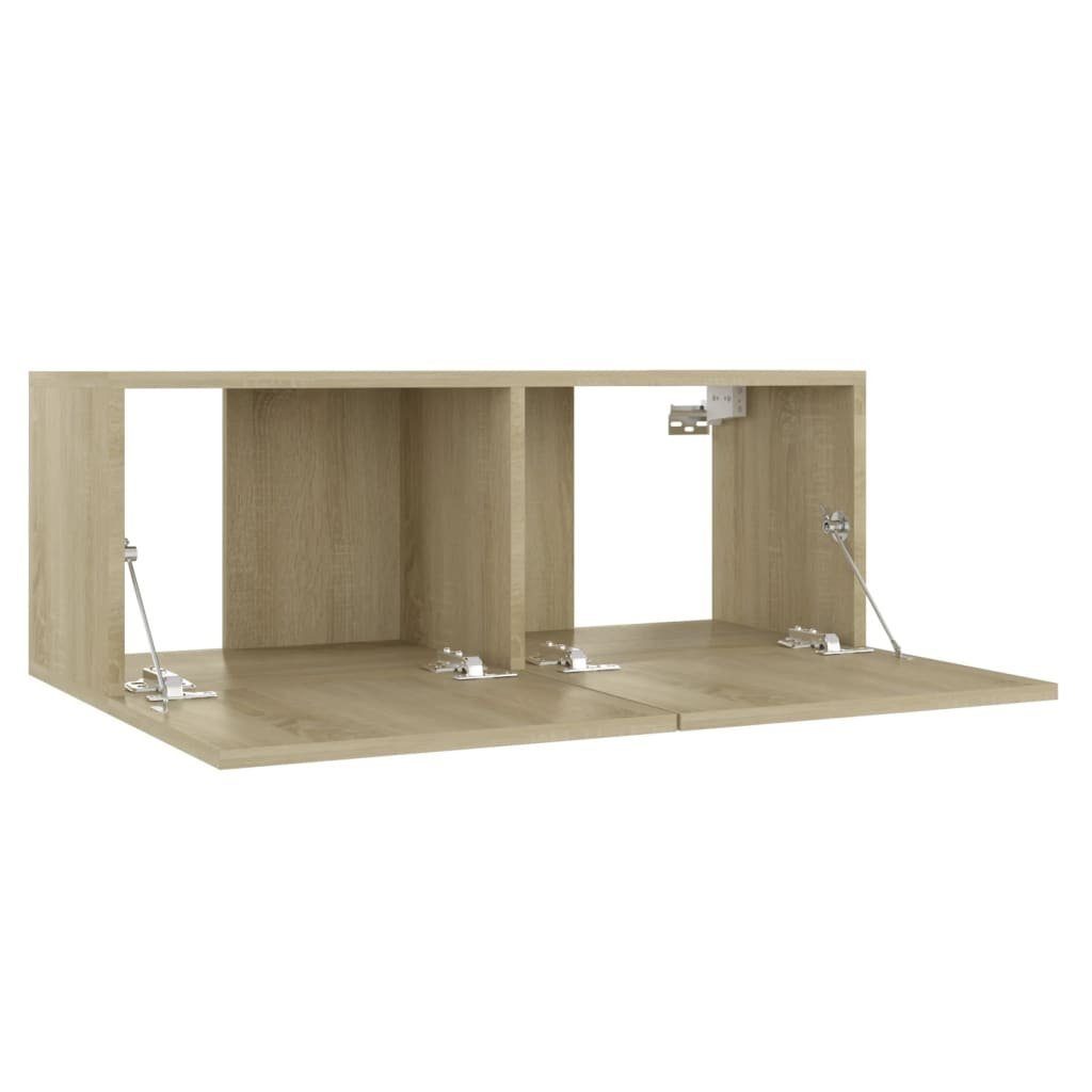 furnicato Holzwerkstoff TV-Schrank 80x30x30 Sonoma-Eiche cm