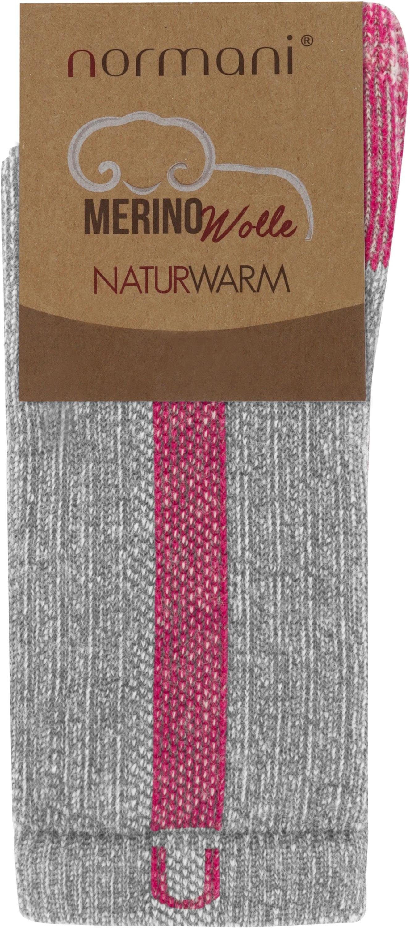 normani Wandersocken 2 Paar Merino Wander- und Arbeitssocken Nowra (Set, 2 Paar) hochwertige Merinowolle