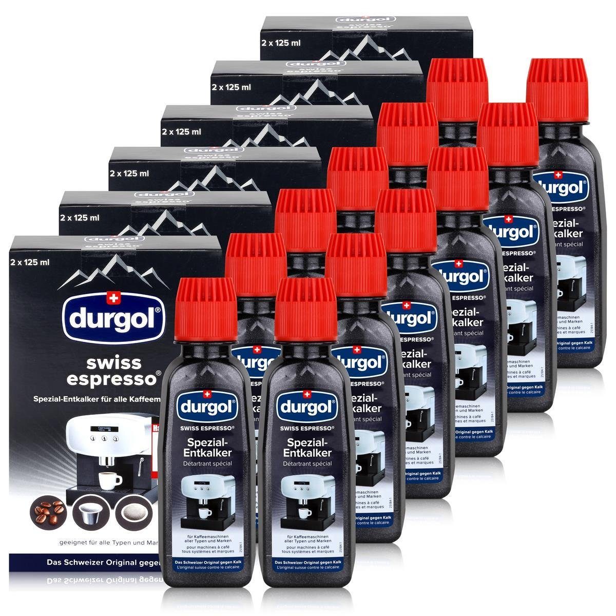 Durgol Durgol Swiss Spezial Espresso Entkalker DED 12 Flaschen a 125ml Entkalker