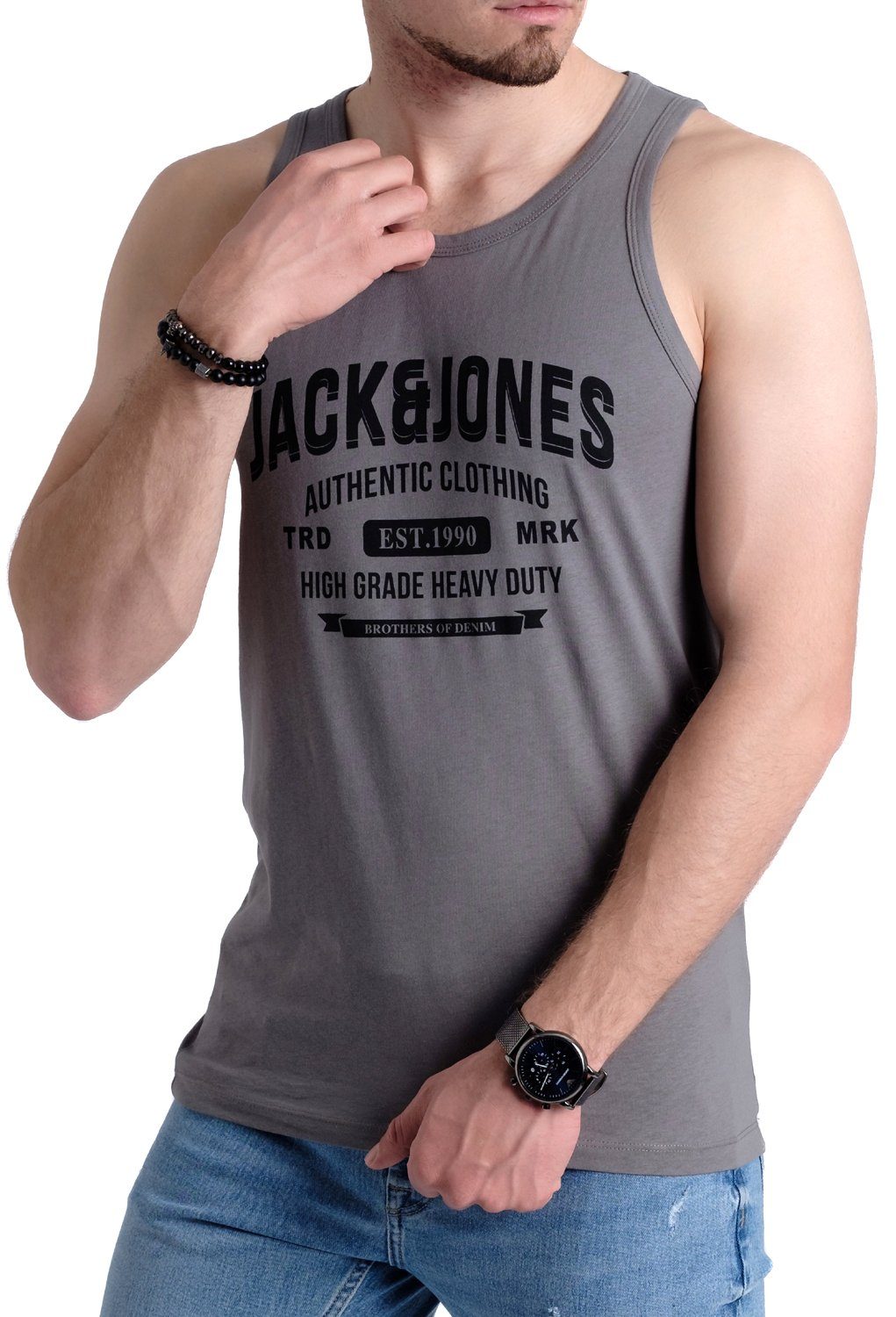 Jack & Jones Tanktop in Unifarbe – Bild 2 von 5