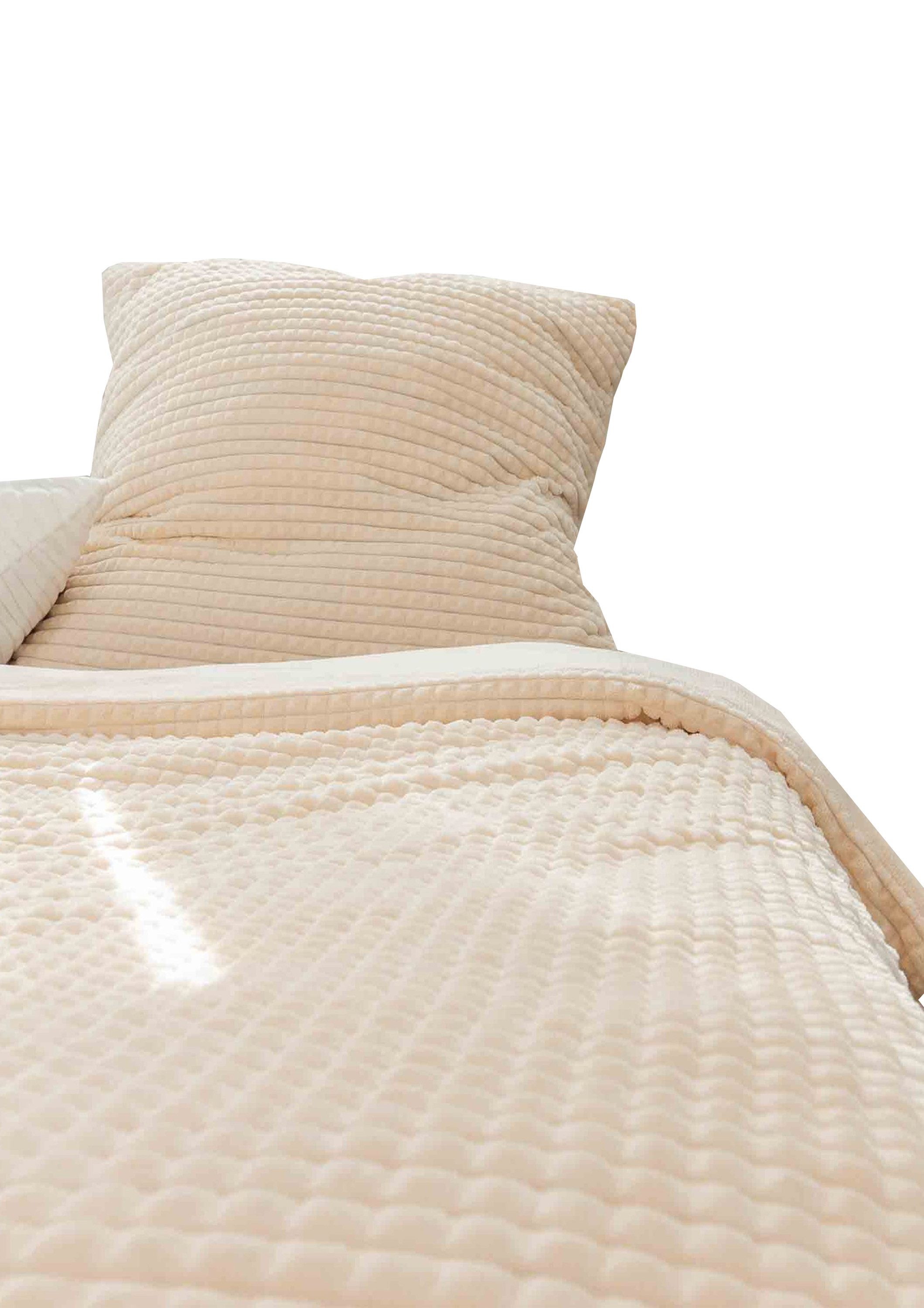 Leonado Vicenti Bettwäsche Teddyplüsch Diamant-Optik, Fleece, günstig online kaufen