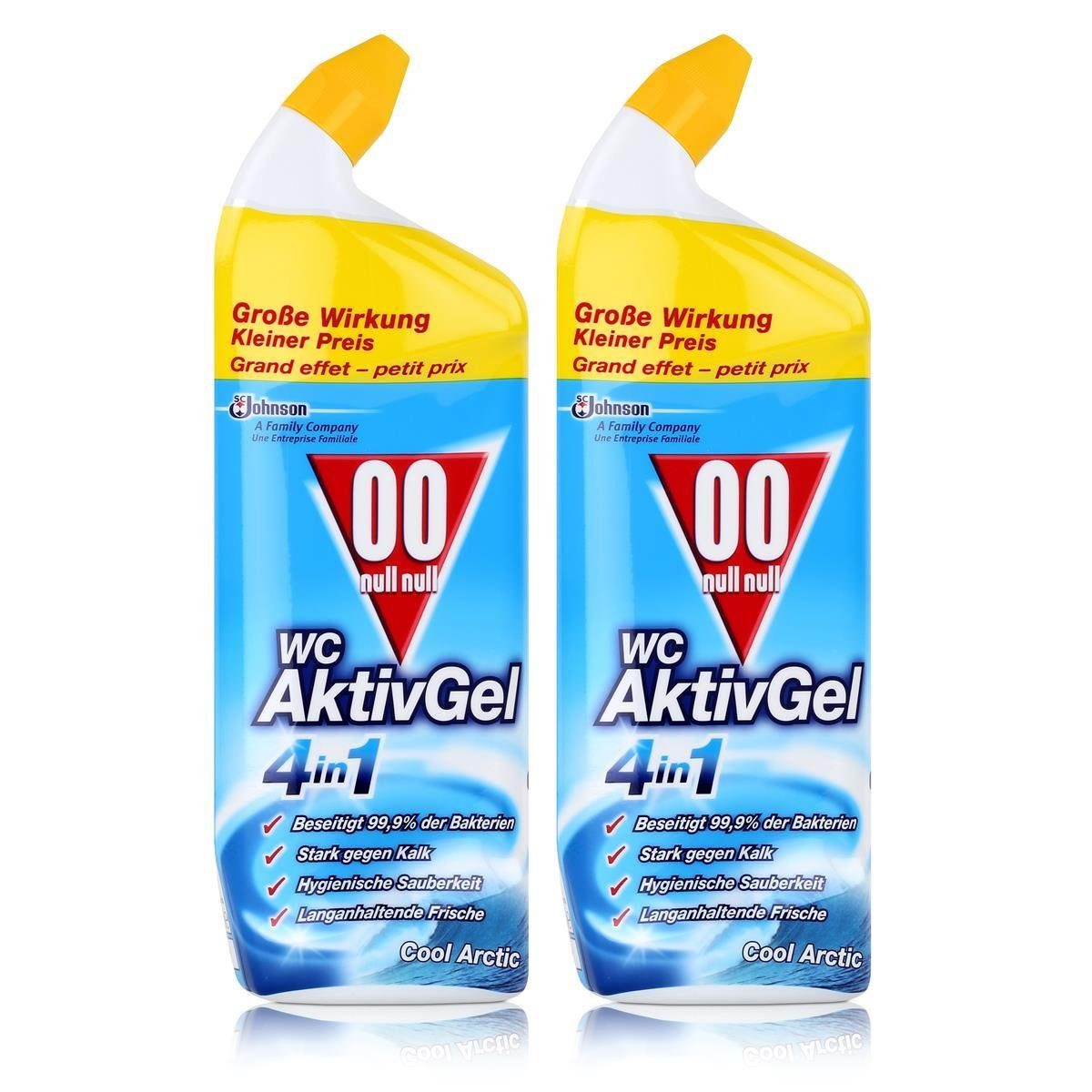 00 null null WC Aktiv Gel 4in1 Cool Arctic 750 ml - Stark gegen Kalk (WC-Reiniger