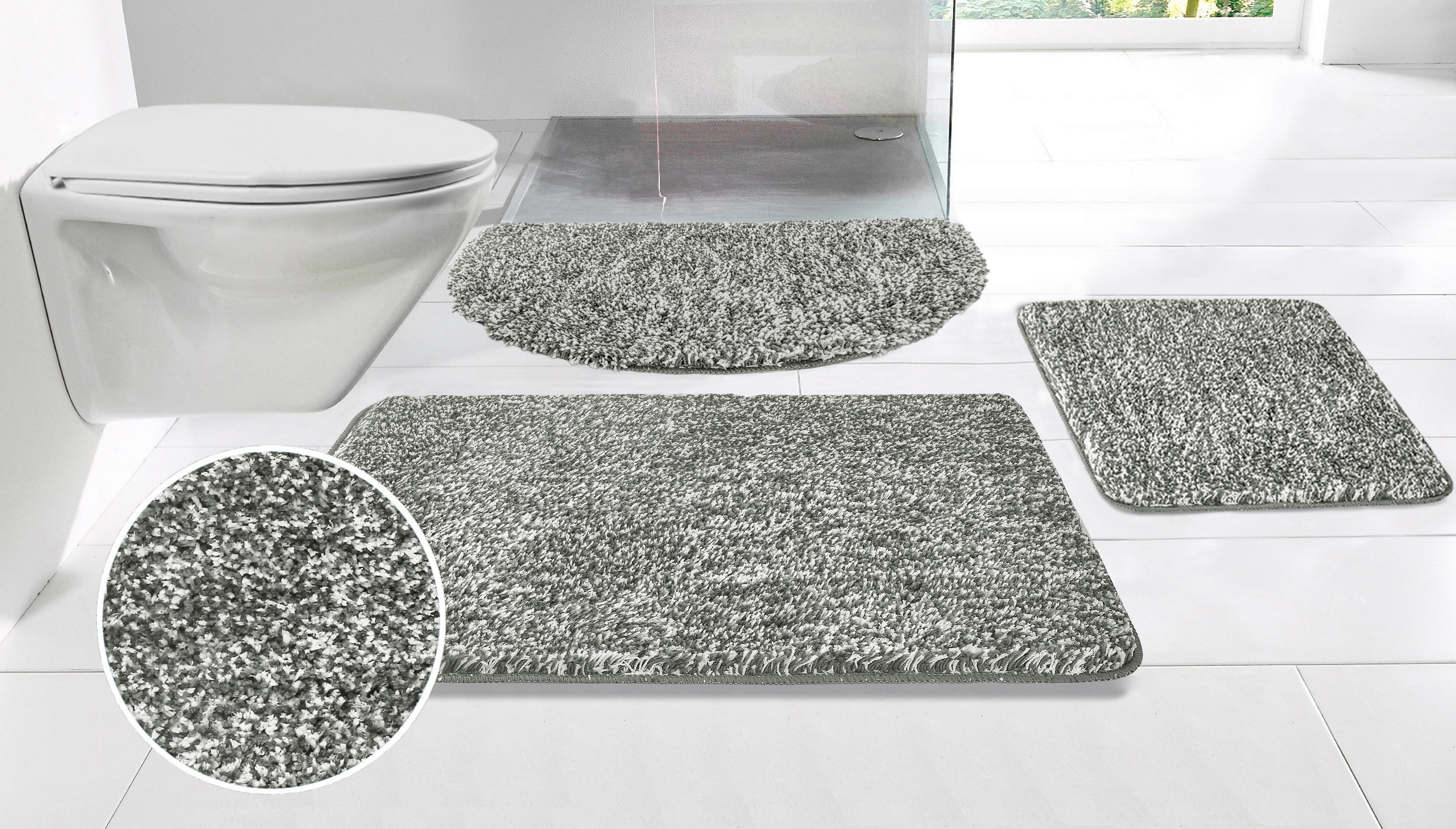 my home Badematte Sanremo, Badvorleger, Badezimmer Teppich, sehr weich, Höh günstig online kaufen