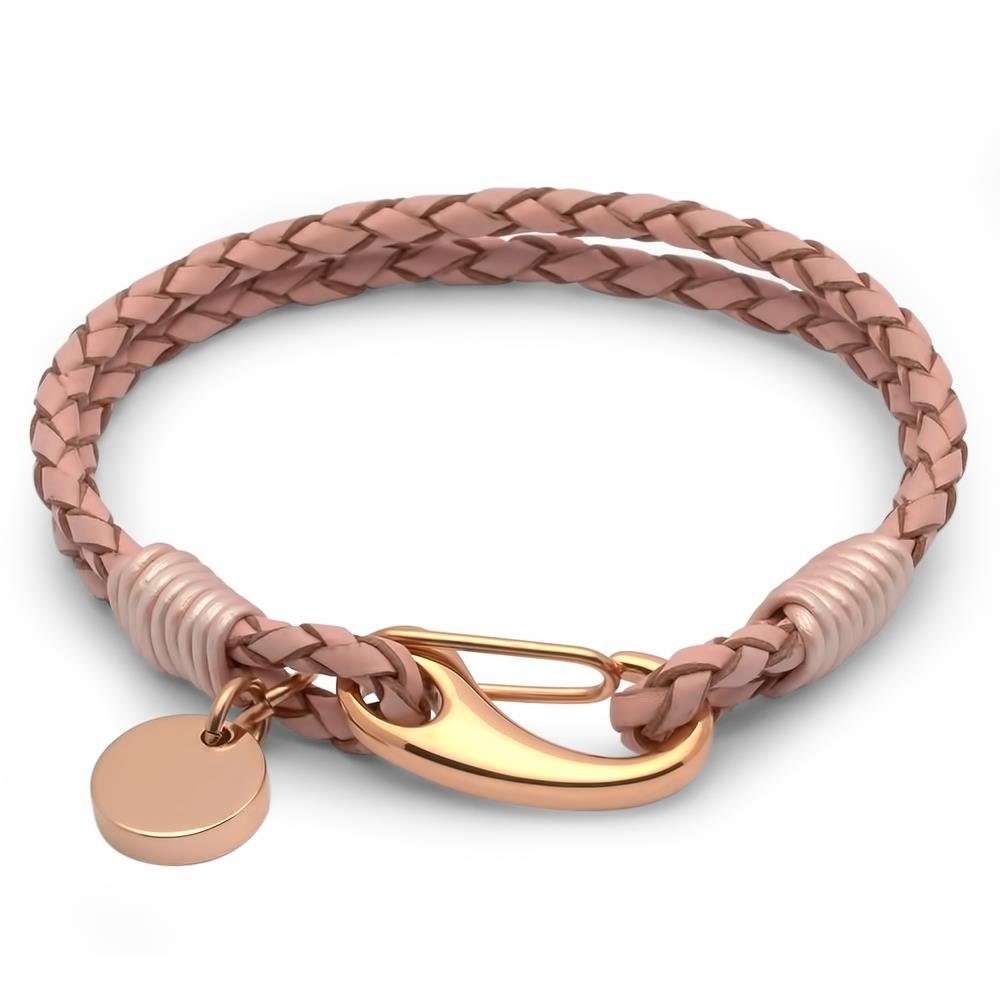 Unique Lederarmband Pinkes Unique Lederarmband im coolen Vintage-Look LB0355