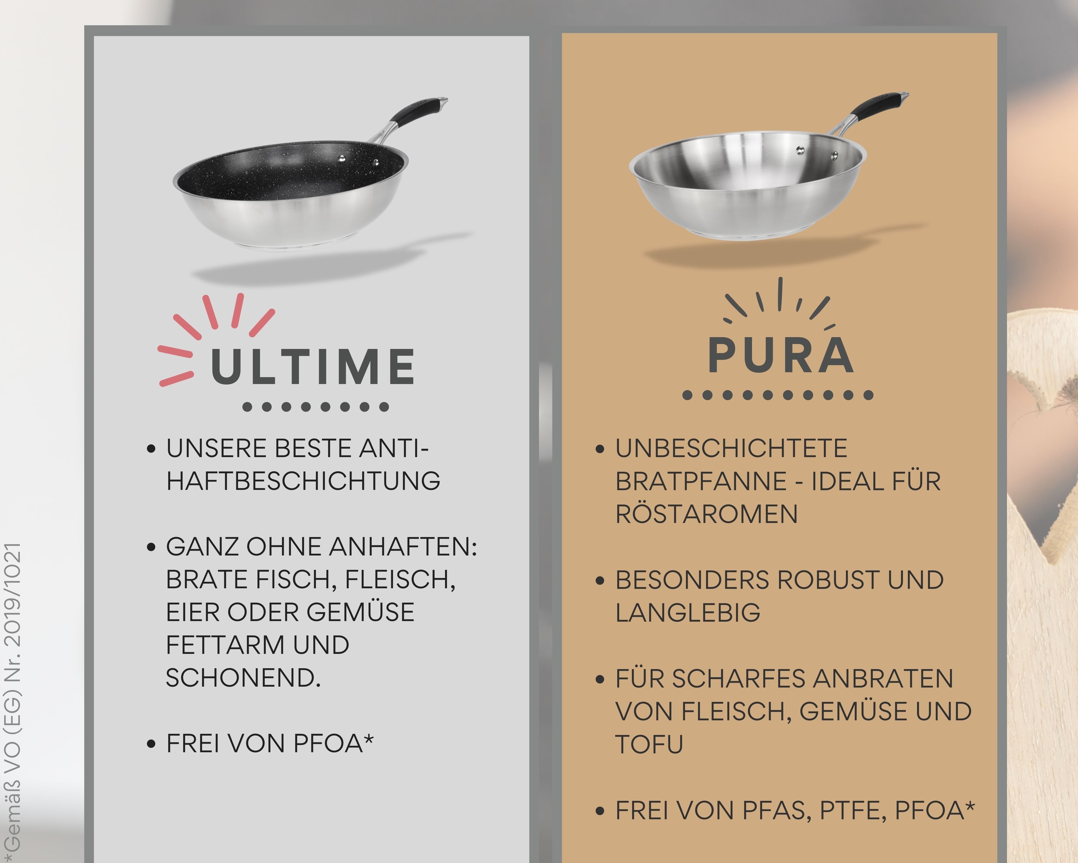 divory Bratpfanne Edelstahlpfanne beschichtet, Induktionsgeeignet, für alle Herdarten, Edelstahl, Induktion – Bild 5 von 5