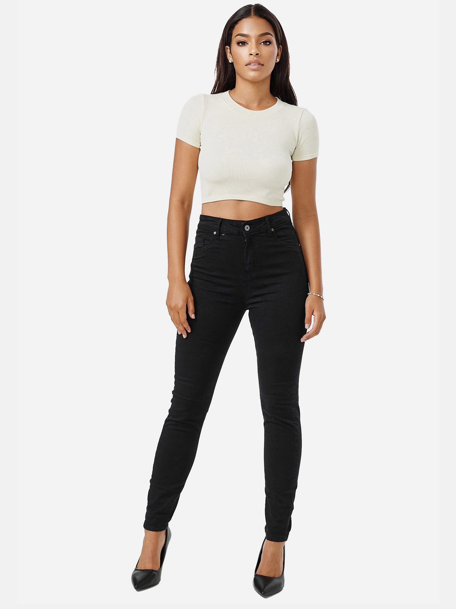 Tazzio Skinny-fit-Jeans F133 Damen High Rise Jeanshose günstig online kaufen
