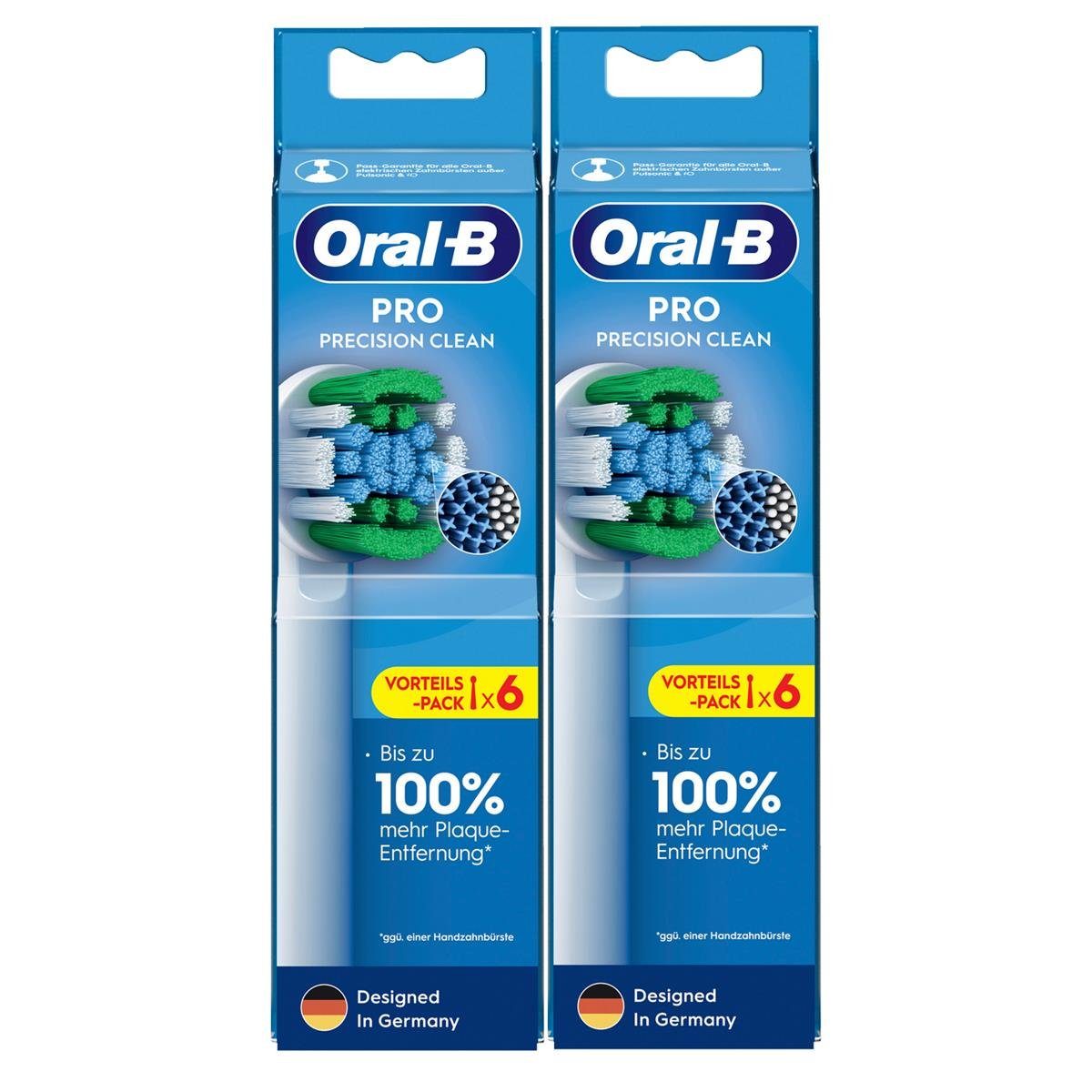 Oral-B Aufsteckbürsten Oral-B Pro Precision Clean Ersatz-Bürstenköpfe 6stk. - Zahnbürste (2er