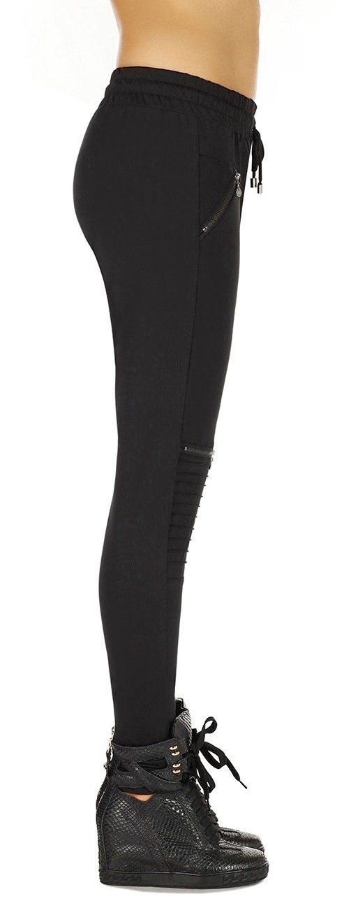 Bleu Biker-Stil, Schlupfhose Damenhose Bas Damen Leggings im Hose