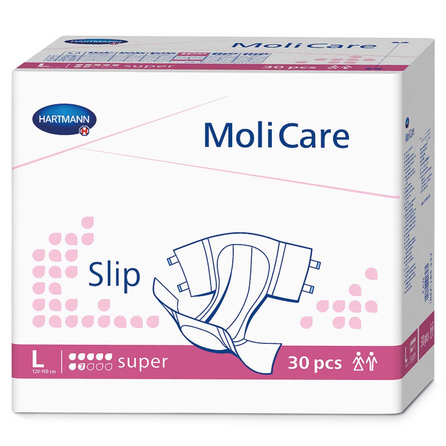 Molicare Inkontinenzslip MoliCare® Slip super 7 Tropfen Größe L (30-St) für größtmögliche Sicherheit