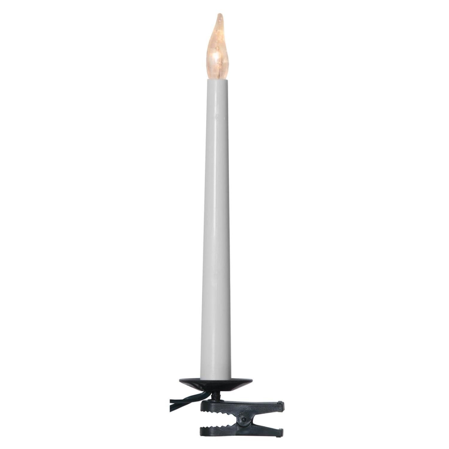 STAR TRADING LED-Christbaumkerzen LED Kerzenkette Weihnachtsbaumkette 16 Baumkerzen Batterie Timer 10,5m, 16-flammig