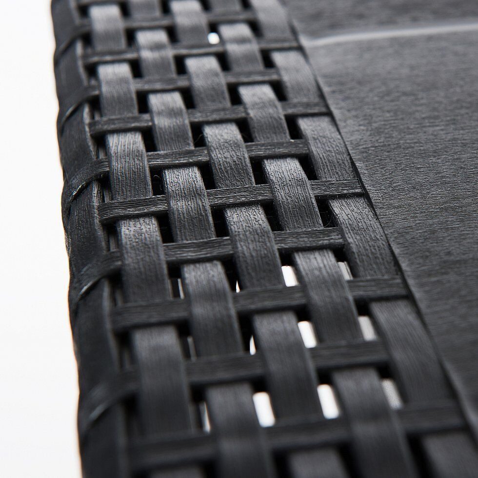 Progarden Sitzgruppe Gartenmöbel Sitzgruppe Balkonmöbel Terrasse Anthrazit, (Set, 3-tlg., Tisch + 2 Klappstühle), UV-Beständig, Robust, Wetterfest, Made in Italy, Hochwertig