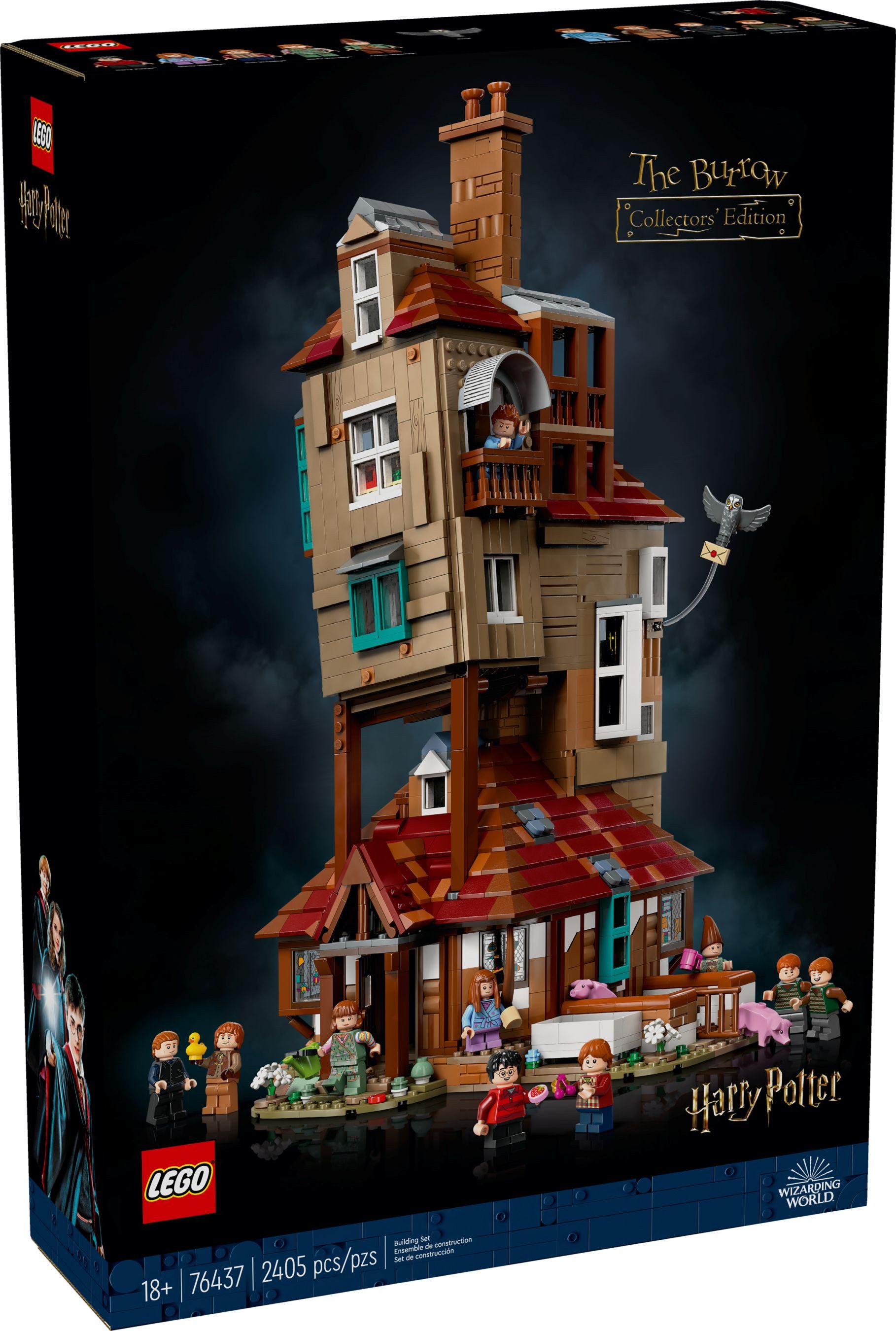 LEGO® Harry Potter - Der Fuchsbau – Sammleredition (76437) Konstruktions-Spielset, (2405 St., 76437), Inkl. 10 Minifiguren