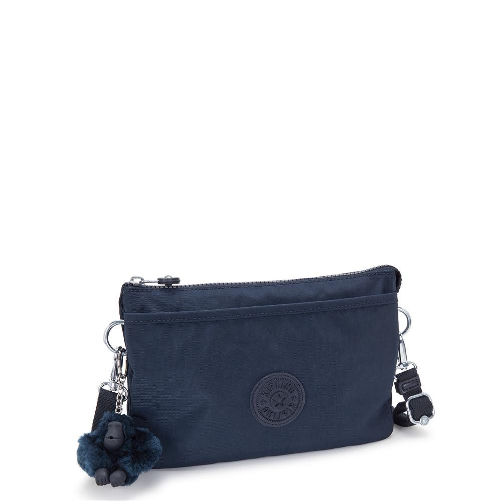 KIPLING Umhängetasche RIRI Blue Bleu 2 Small crossbody, Kleine Umhängetasche, Schultertasche in Blue Bleu 2 (blau)
