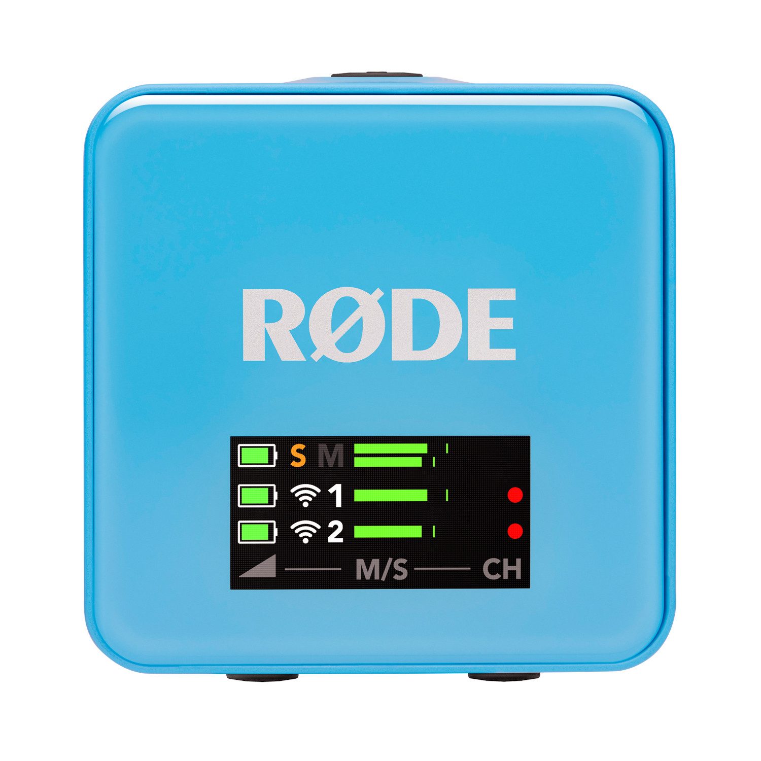 RØDE Rode Mikrofon-Funksystem Wireless GO Gen 3 Blau Digitales Aufnahmegerät (32 Bit Float Recording)