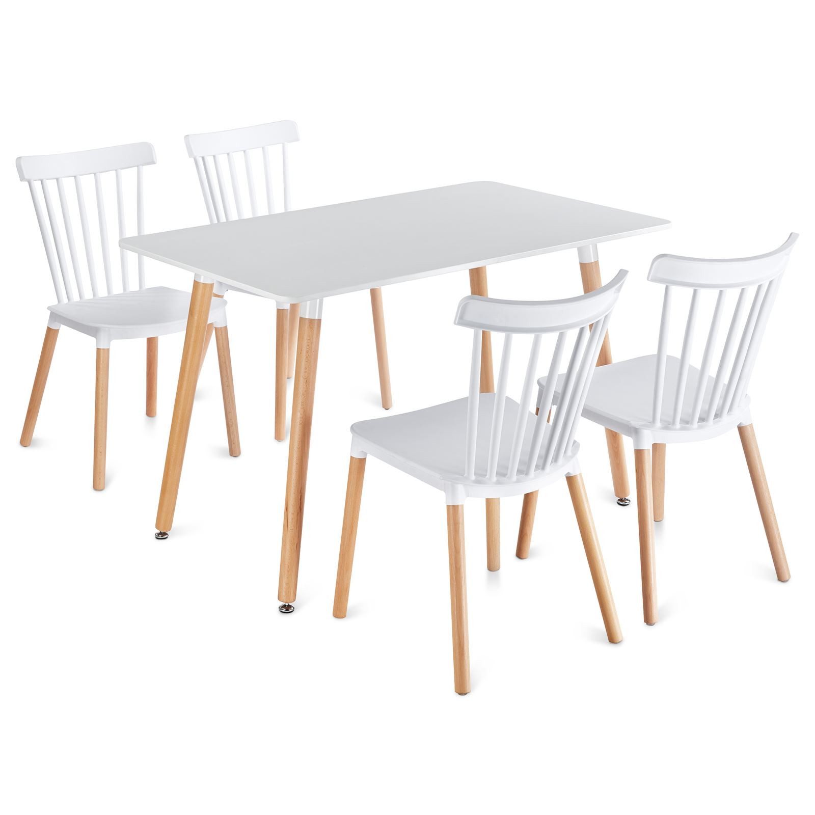 IDIMEX Essgruppe SHANNON/RAVI, Esstisch klein 120x70 cm mit 4 Stühlen aus M günstig online kaufen