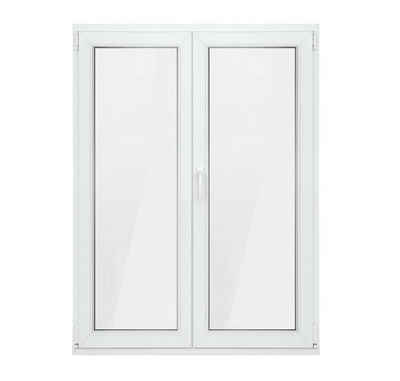 SN DECO GROUP Kunststofffenster Fenster 2 Flügel, 1000x1200, 2-fach Verglasung, weiß, 70 mm Profil, (Set), RC2 Sicherheitsbeschlag, Hochwertiges 5-Kammer-Profil