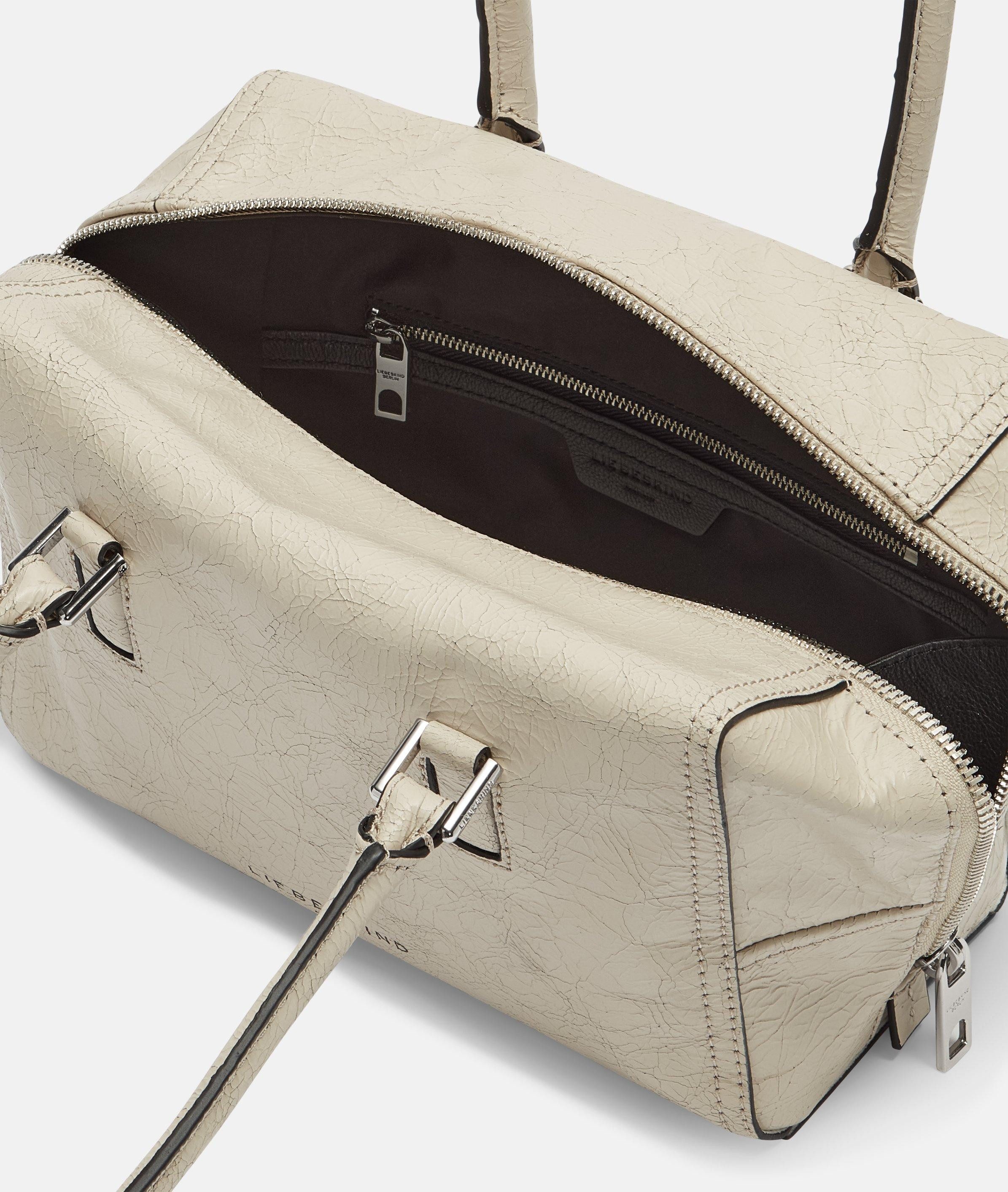 Liebeskind Berlin Schultertasche Archive Kayla Satchel S, Handliche Schultertasche aus Rindsleder