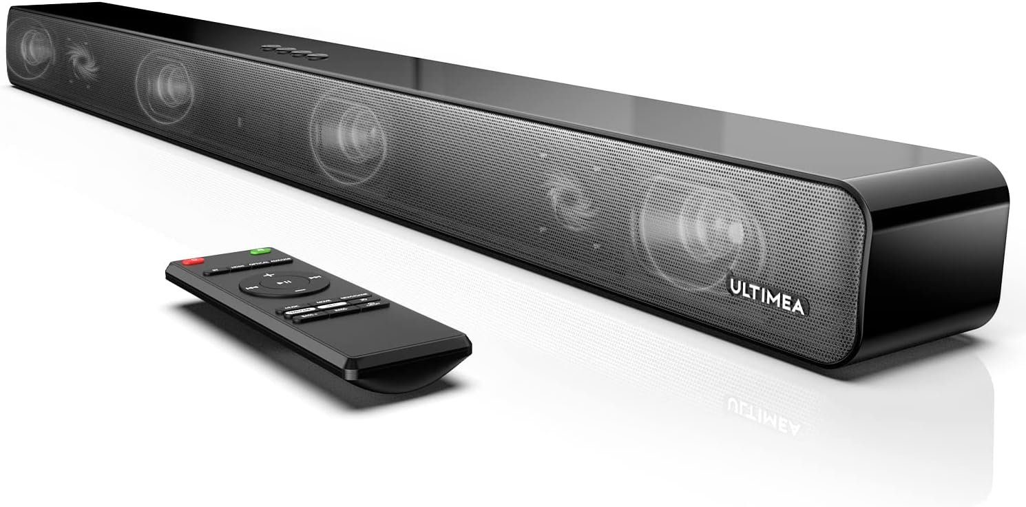 Ultimea Odine IV 2.0 Soundbar TV Heimkino Geräte,100W Soundbar Soundbar, Soundsystem) ARC, W, für 100 Bluetooth Optisch/AUX/USB, HDMI (Bluetooth