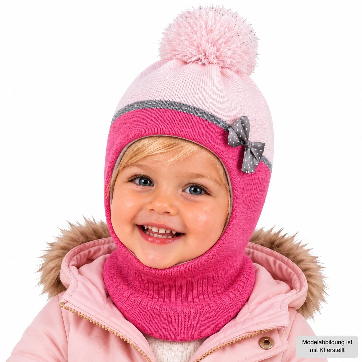 Smarilla Schlupfmütze Strickmütze Schalmütze Mädchenmütze Wintermütze