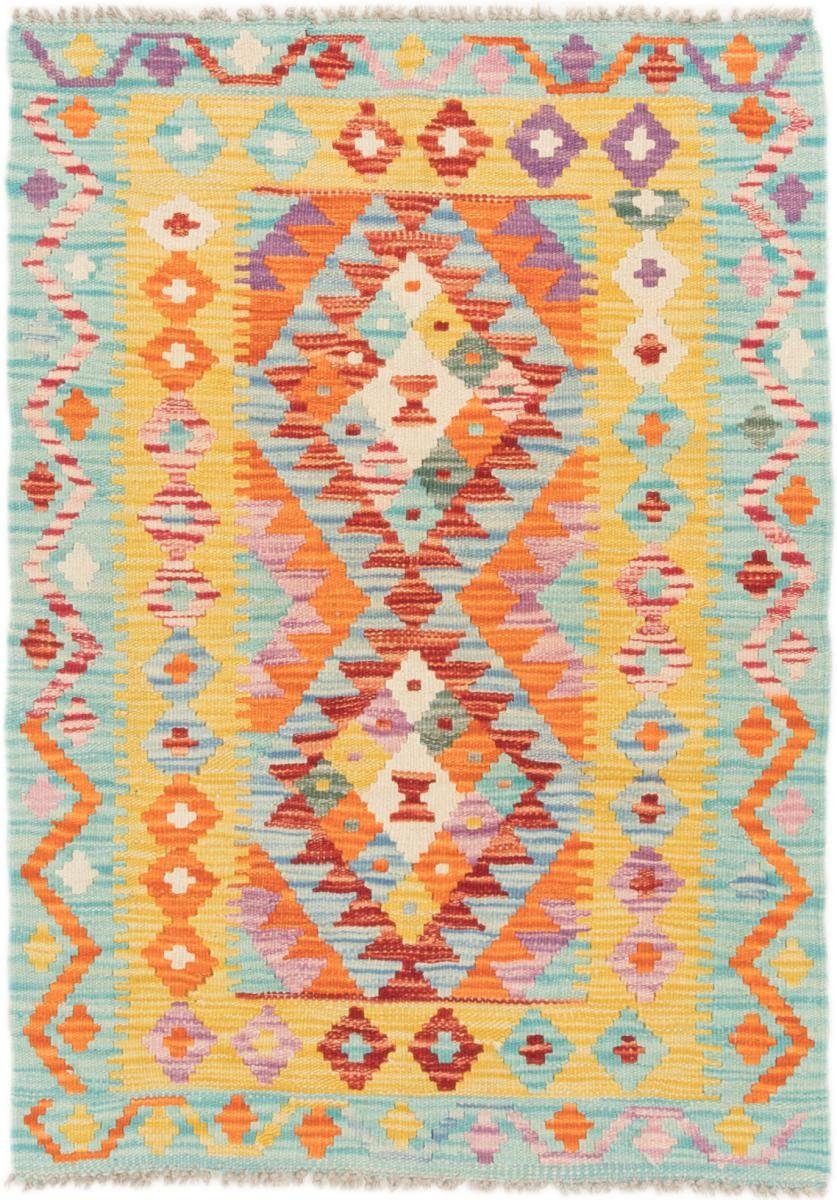 Orientteppich Kelim Afghan 82x115 Handgewebter Orientteppich, Nain Trading, rechteckig, Höhe: 3 mm