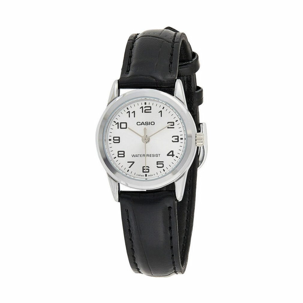 CASIO Luxusuhr Damen Analog Quarz Uhr mit Leder Armband LTP-V001L-7