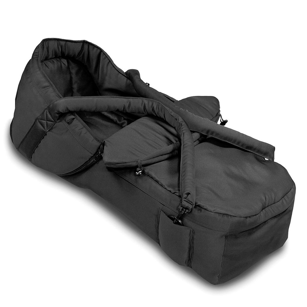 Hauck Kinderwagenaufsatz Black, 2 in 1 Baby Tragetasche Tragenest für Kinderwagen / Buggy