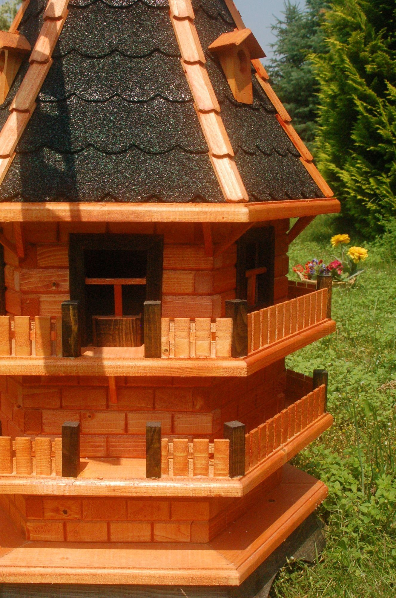 DSH DEKO SHOP HANNUSCH Gartenfigur XL Windmühle für den Garten – Höhe 1,50 m